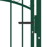 Vidaxl poort met speerpunten 100x100 cm staal groen