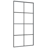 VidaXL sliding door 102.5x205 cm aluminum and ESG glass black