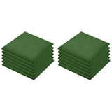 Vidaxl Valt tiles 12 st 50x50x3 cm rubber green