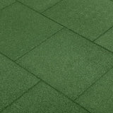 Vidaxl Valt Tiles 12 st 50x50x3 cm de goma verde