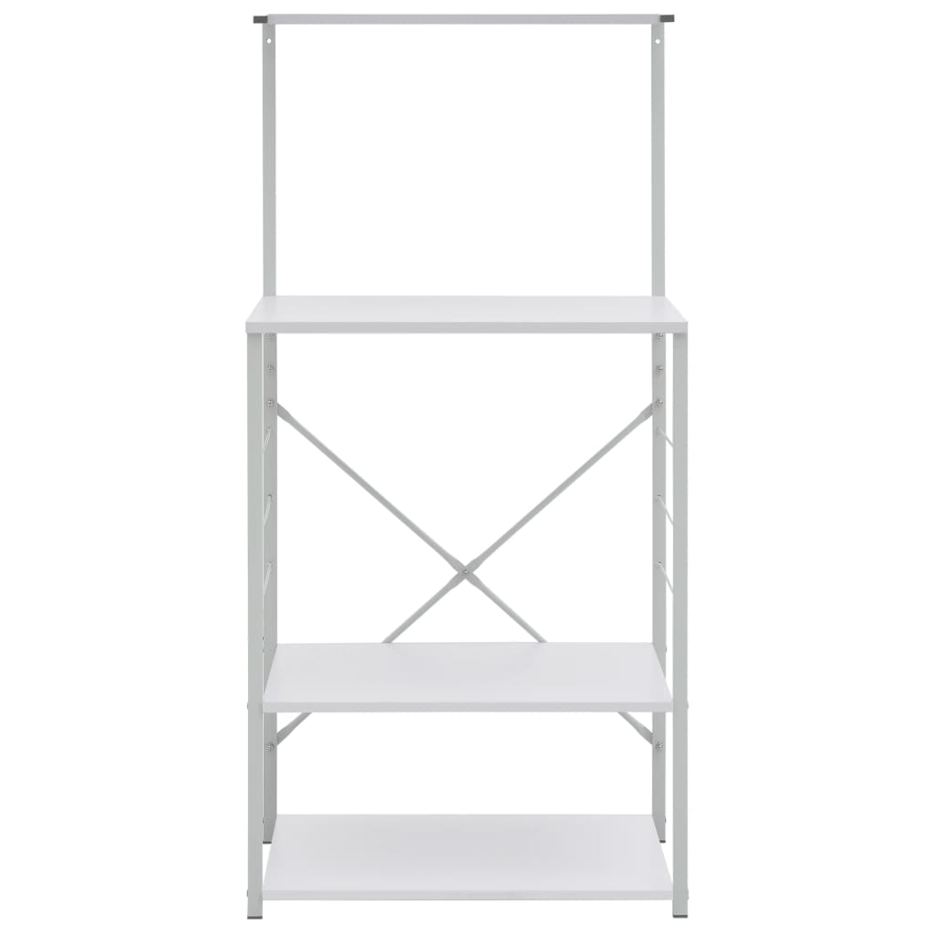 Armadio a microonde Vidaxl 60x39.6x123 cm Bianco in legno elaborato