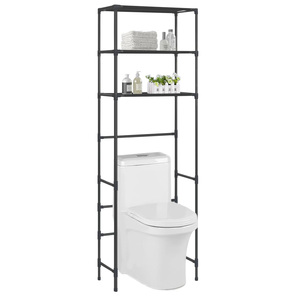 Vidaxl storage rack for Upstairs 3-layer 53x28x169 cm black