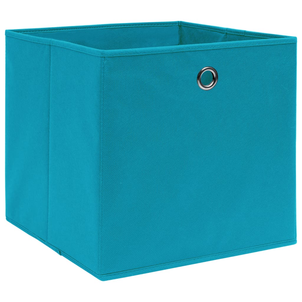 Vidaxl storage boxes 4 pcs 32x32x32 cm fabric baby blue