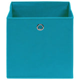 Vidaxl storage boxes 4 pcs 32x32x32 cm fabric baby blue