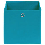 Vidaxl storage boxes 10 pcs 32x32x32 cm fabric baby blue