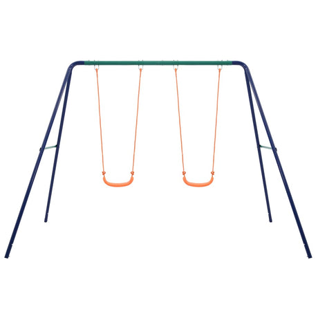VidaXL Schommelset met 2 zitjes staal
