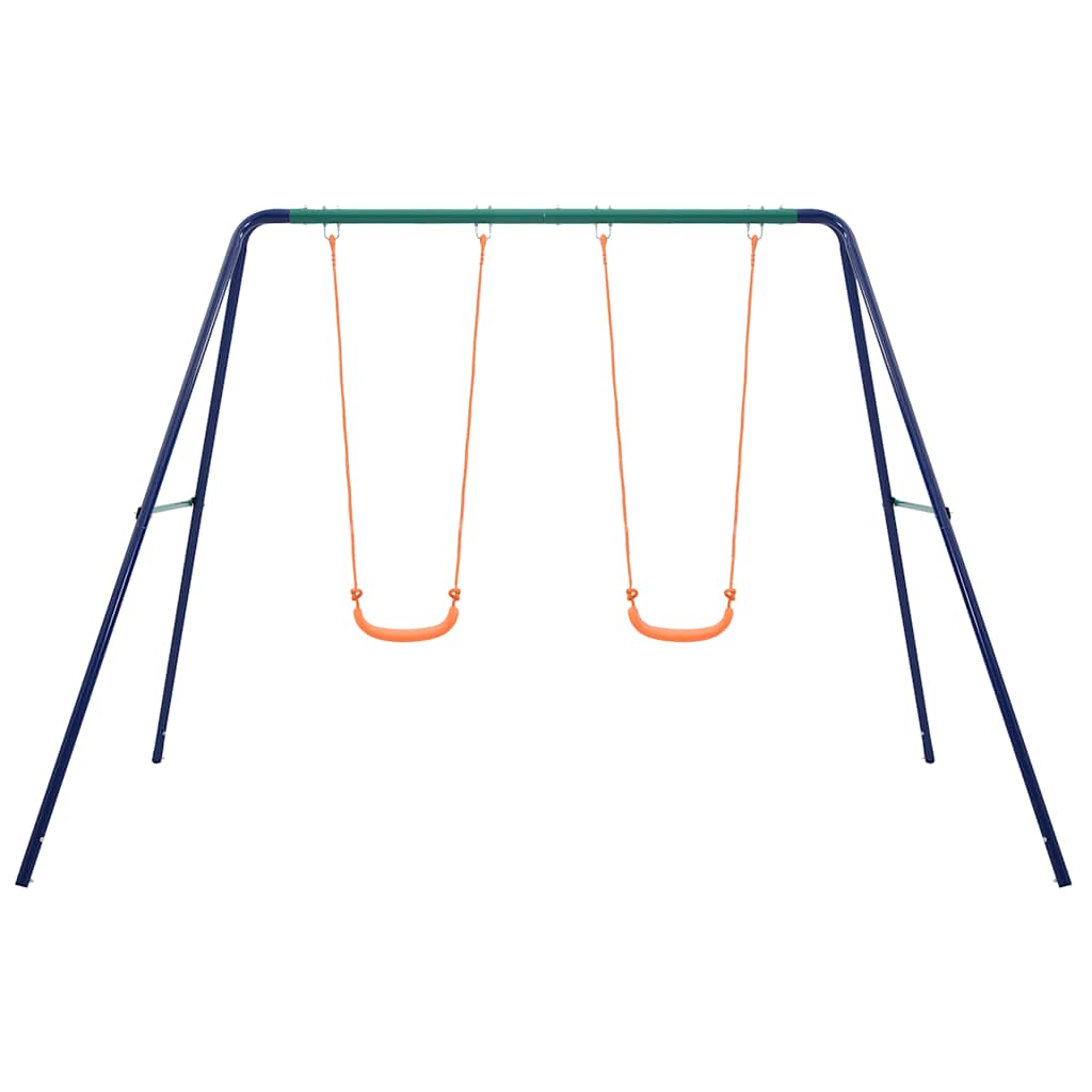 VidaXL swings set with 2 seats of steel