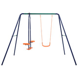 VidaXL swing set with 3 seats of steel