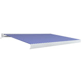 Vidaxl Luifel Motorized 400x300 cm blue and white