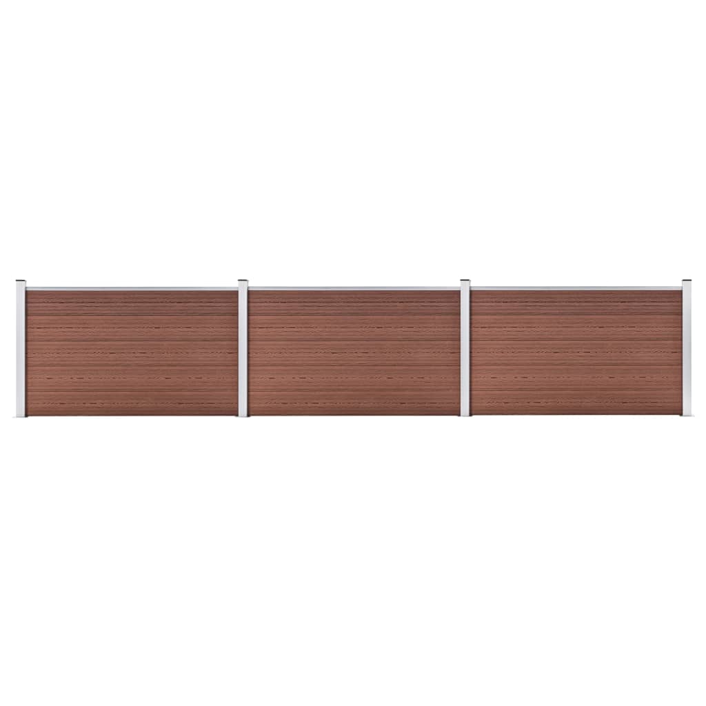 Vidaxl fence 526x106 cm HKC Brown