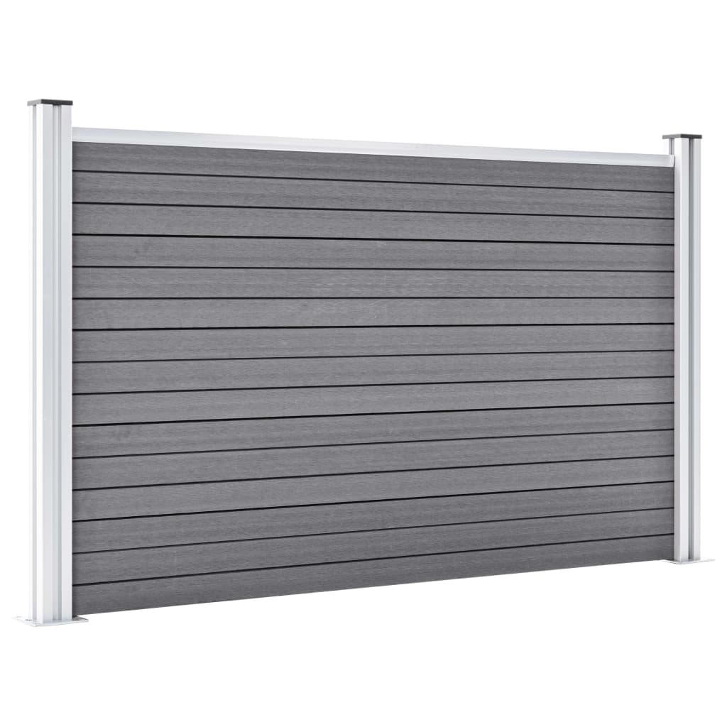 Vidaxl Fence 526x106 cm HKC Gray