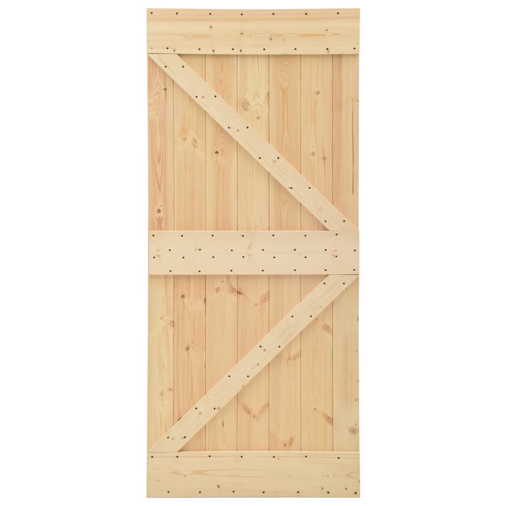 Vidaxl door 80x210 cm solid pine