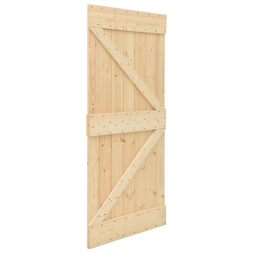 Vidaxl door 90x210 cm solid pine