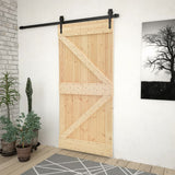 Vidaxl Door 90x210 cm Solid furu