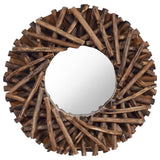 Vidaxl Wall Mirror omkring 40 cm teak træ