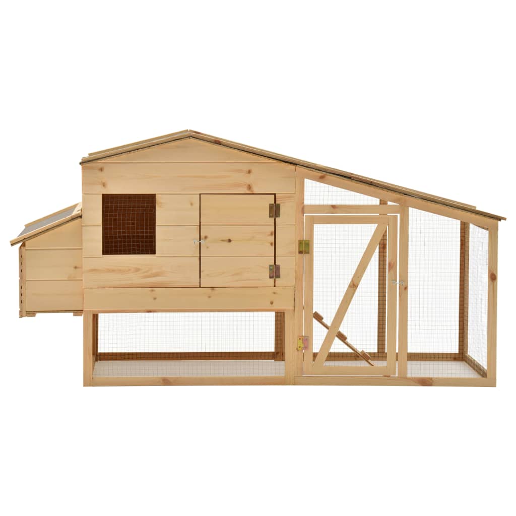 Vidaxl Chicken Coop 178x67x92 cm pino solido