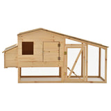 Vidaxl Chicken Coop 178x67x92 cm Solid fyrretræ