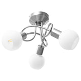 Vidaxl ceiling lamp with ceramic spherical caps for 3xe14 white