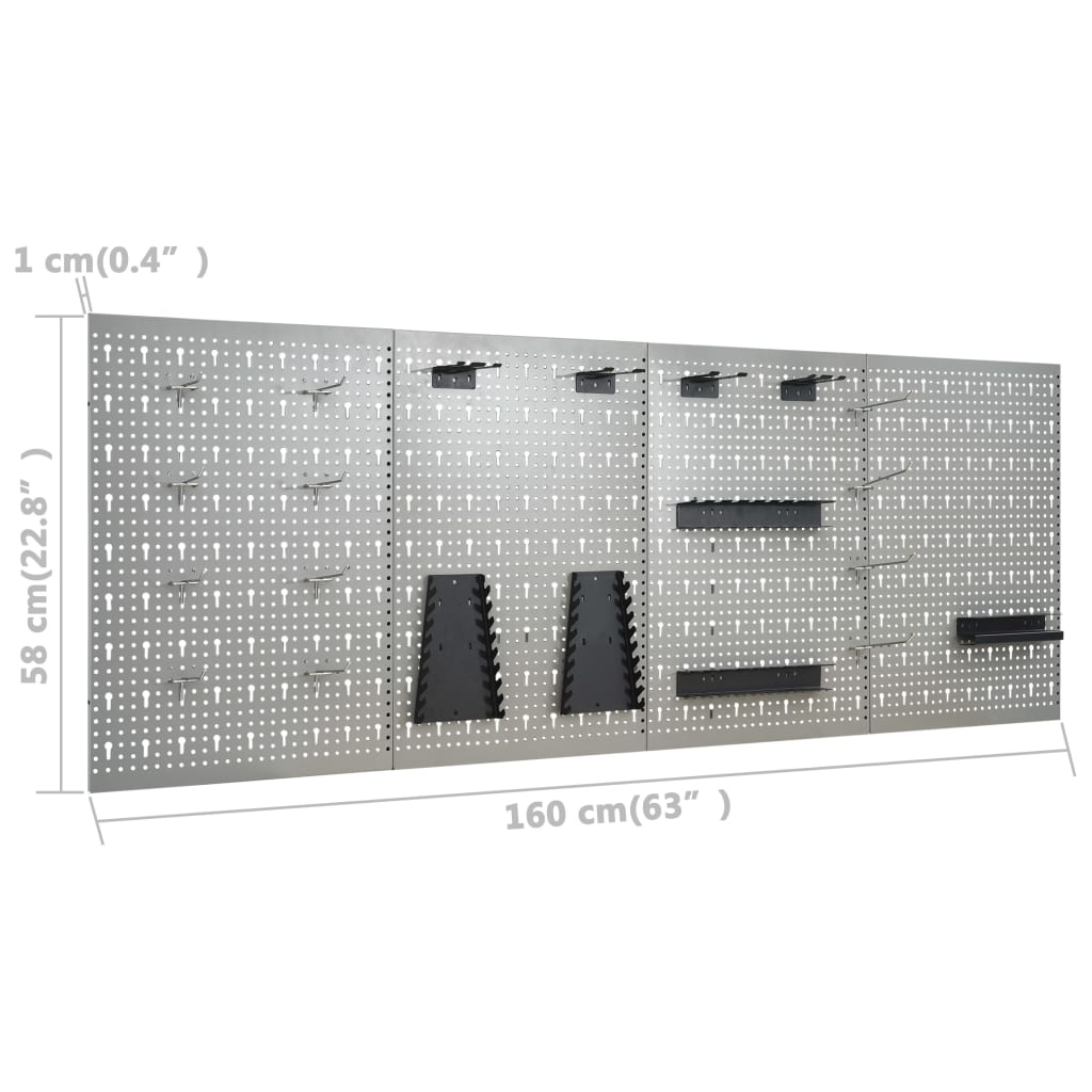 Vidaxl Workbench with four wall panels