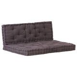 Vidaxl Pallet floor cushions 2 st cotton anthracite