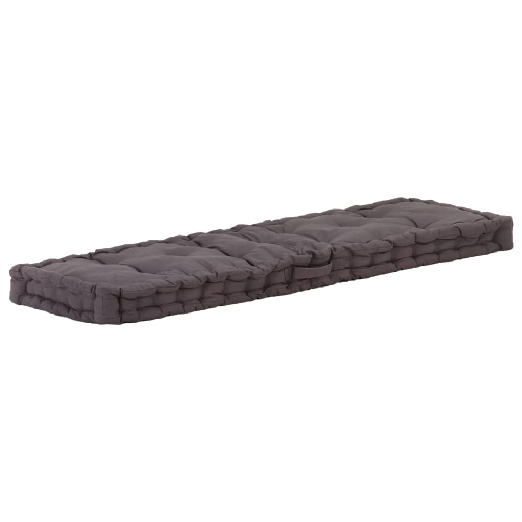 Vidaxl Pallet floor cushions 2 st cotton anthracite