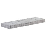 Coussins de plancher de palette vidaxl 2 St Cotton Grey