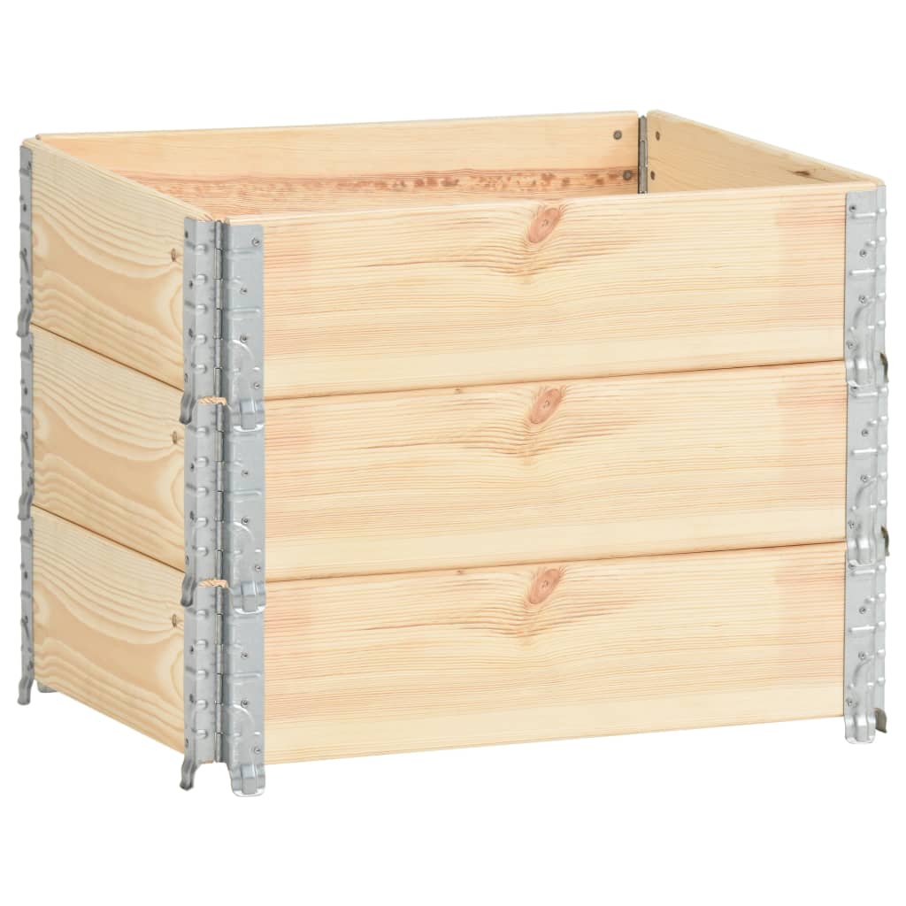 Vidaxl palletopzetranden 3 pcs 60x80 cm Festkiefer