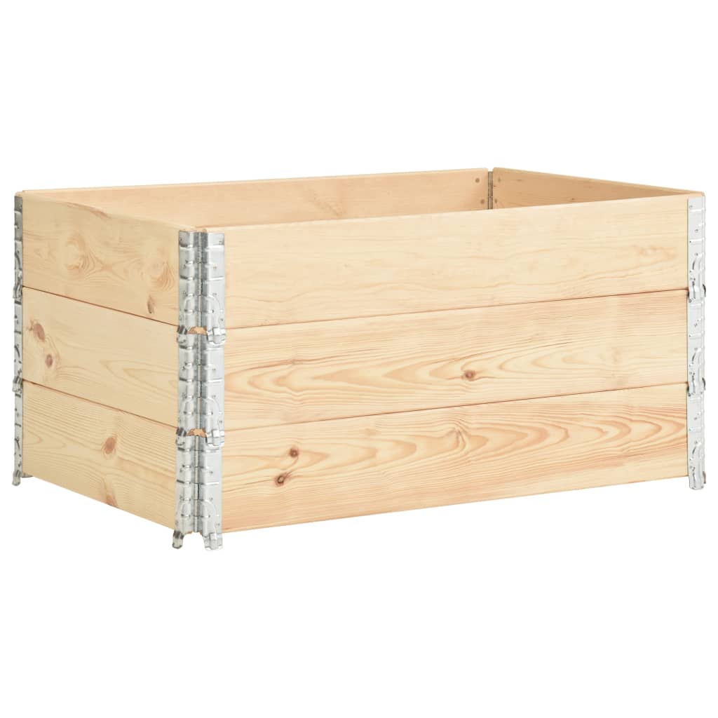 VIDAXL Palletopzetranden 3 St 80x120 cm Festkiefer