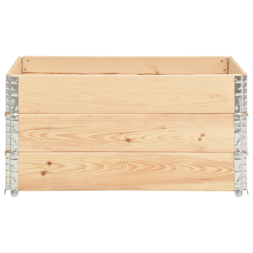 Vidaxl Palletopzetranden 3 st 80x120 cm Solid pine