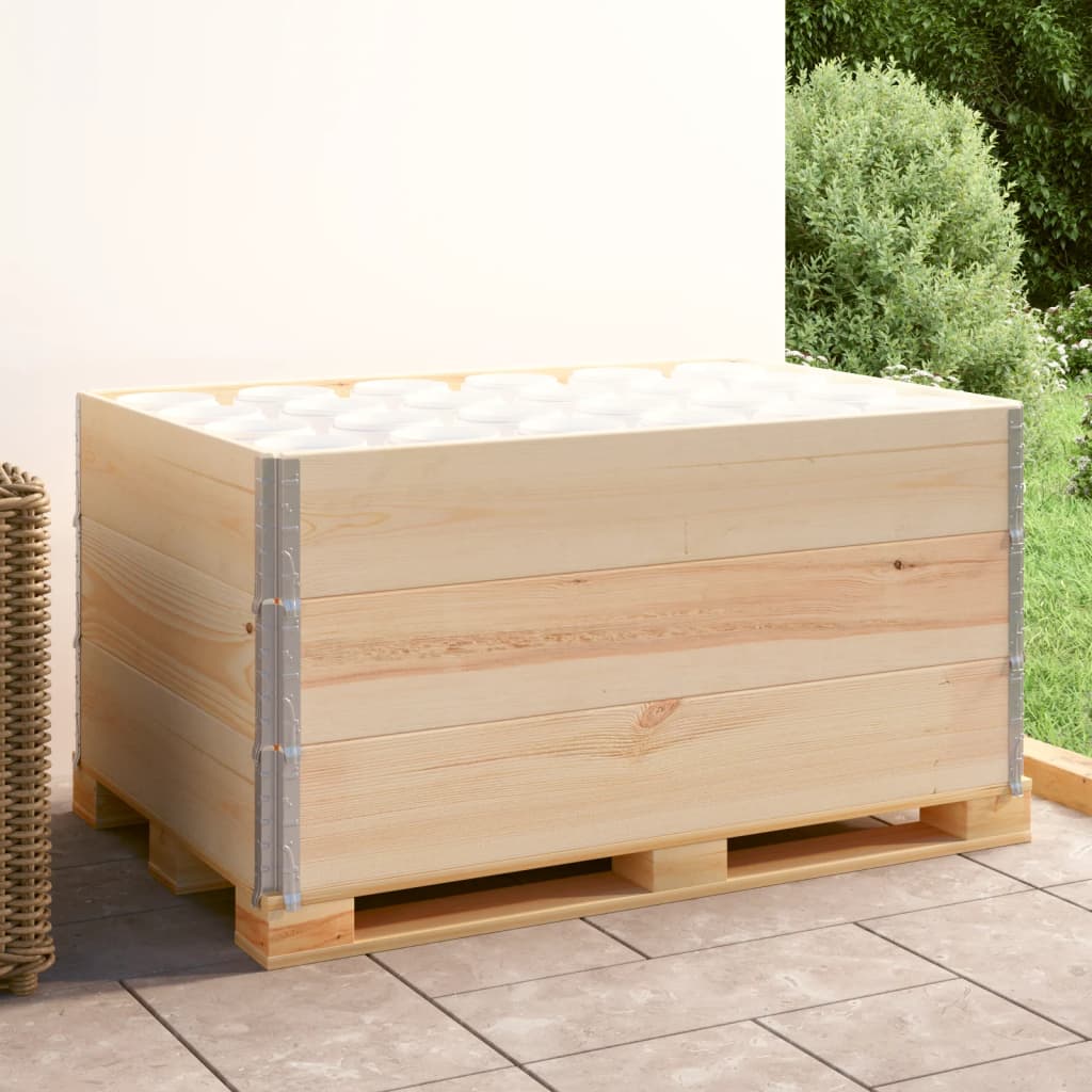 Vidaxl Palletopzetranden 3 ST 80x120 cm de pino sólido