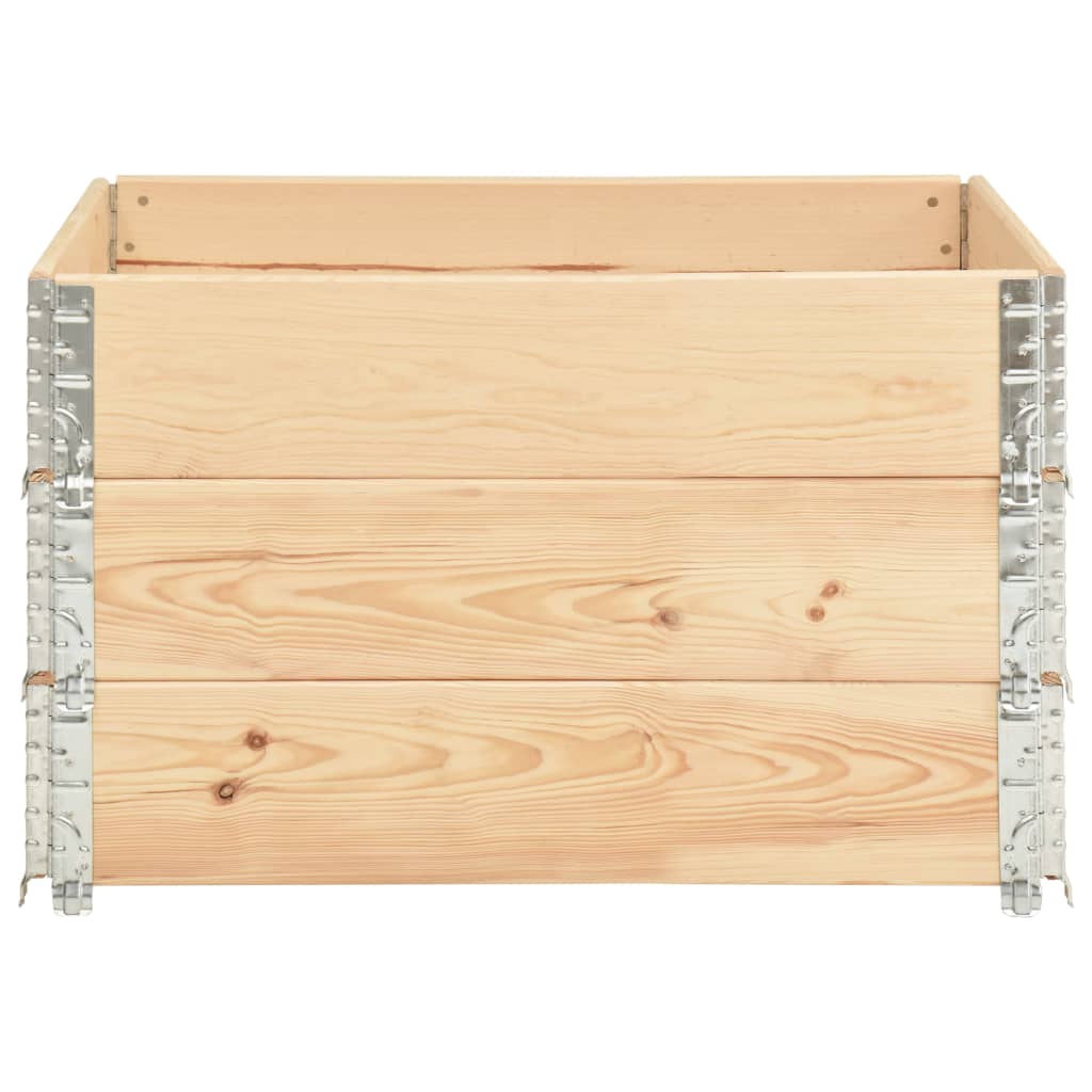 Vidaxl Palletopzetranden 3 pcs 100x100 cm Solid pine