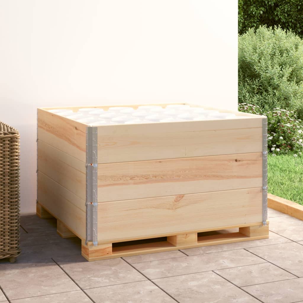 Vidaxl Palletopzetranden 3 stk 100x100 cm Solid fyrretræ