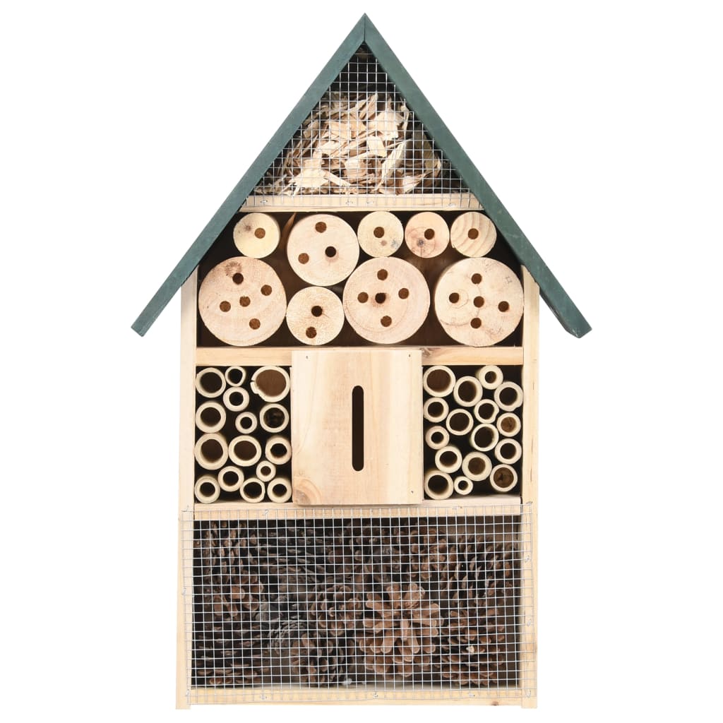 Vidaxl insecthotel 30x10x48 cm vurenhout