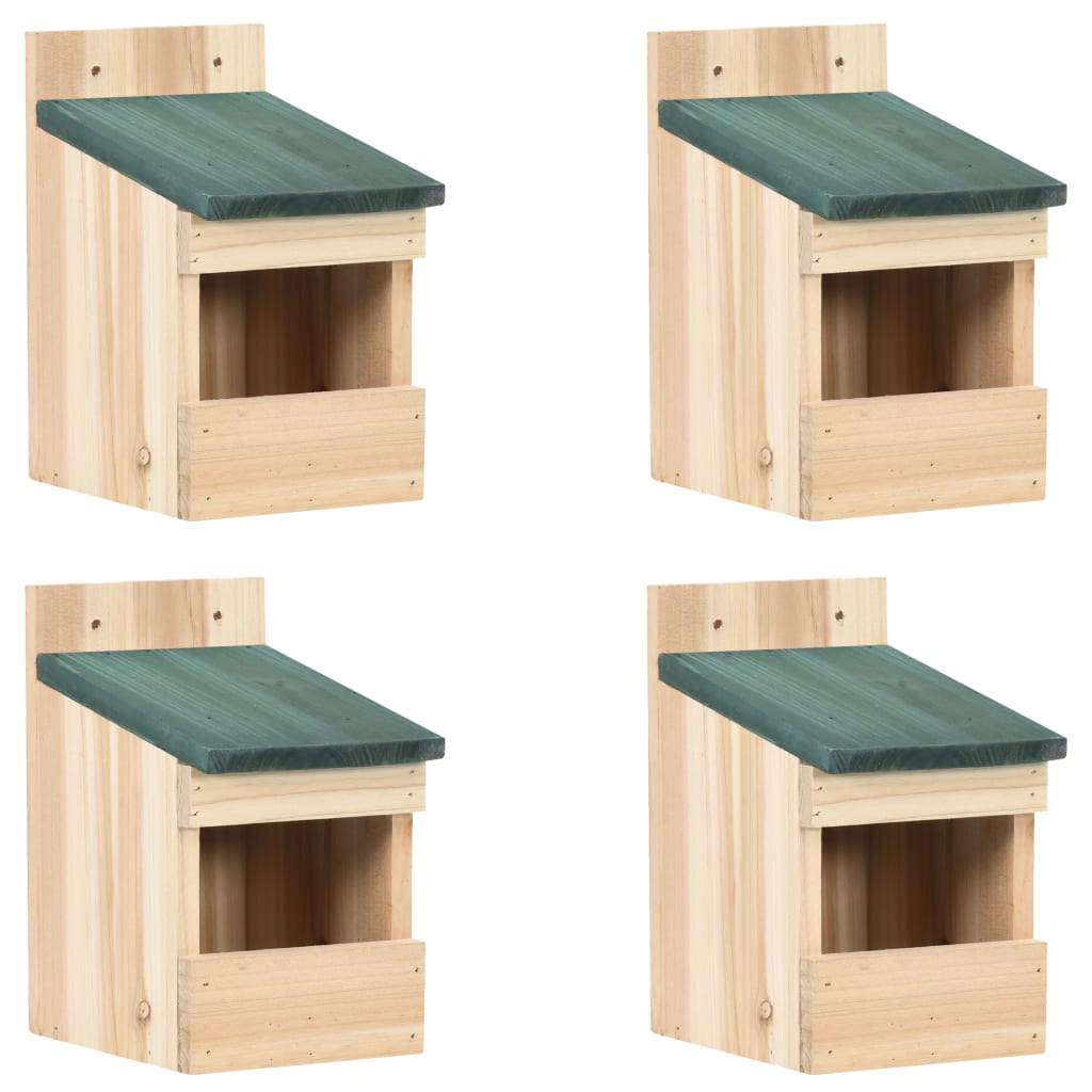 Vidaxl Bird House 4 szt. 12x16x20 cm Vurenhout