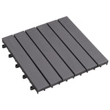 Vidaxl terrassefliser 20 stk 30x30 cm solid acaciahout gråvask