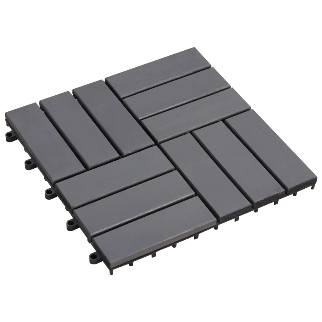 Vidaxl Terrace Tiles 30 PCS 30x30 cm sólido acaciahout gris lavado