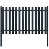 Vidaxl Fence Panel 174.5x75 cm stalowy antracyt powlekany proszkiem