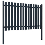 Vidaxl Fence Panel 174.5x75 cm stalowy antracyt powlekany proszkiem