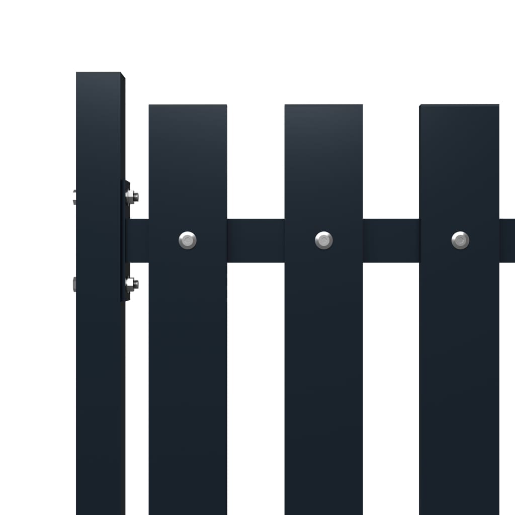 Vidaxl fence panel 174.5x125 cm powder -coated steel anthracite