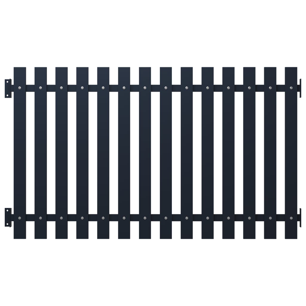 Vidaxl fence panel 170.5x125 cm powder -coated steel anthracite