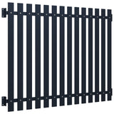 Vidaxl fence panel 170.5x170 cm powder -coated steel anthracite