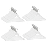 Vidaxl Set di abbigliamento da abbigliamento da 100 pezzi bianco anti-slip bianco