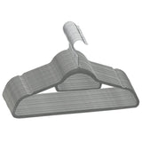 Vidaxl de 20 piezas colgador de ropa Anti-slip terciopelo gris