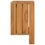 Montaje de pared de la rejilla de toalla Vidaxl 35x20x35 cm de madera de teca sólida