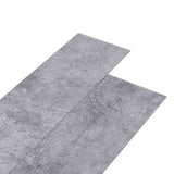 Vidaxl golvbrädor självhäftande 5,02 m² 2 mm pvc cement grå