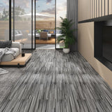 Vidaxl talne plošče samopreživ 5,02 m² 2 mm PVC Striped Grey