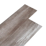 Vidaxl Floorboards Ikke-selvklæbende 5,26 m² 2 mm PVC Matt Wood Brown