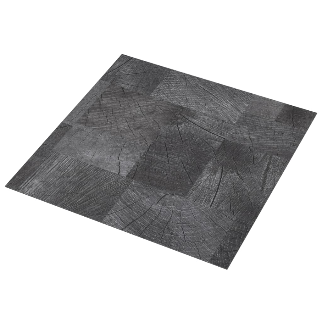 Vidaxl Floorboards Selvlavt 5,11 m² PVC Wood Structure Gray Gray