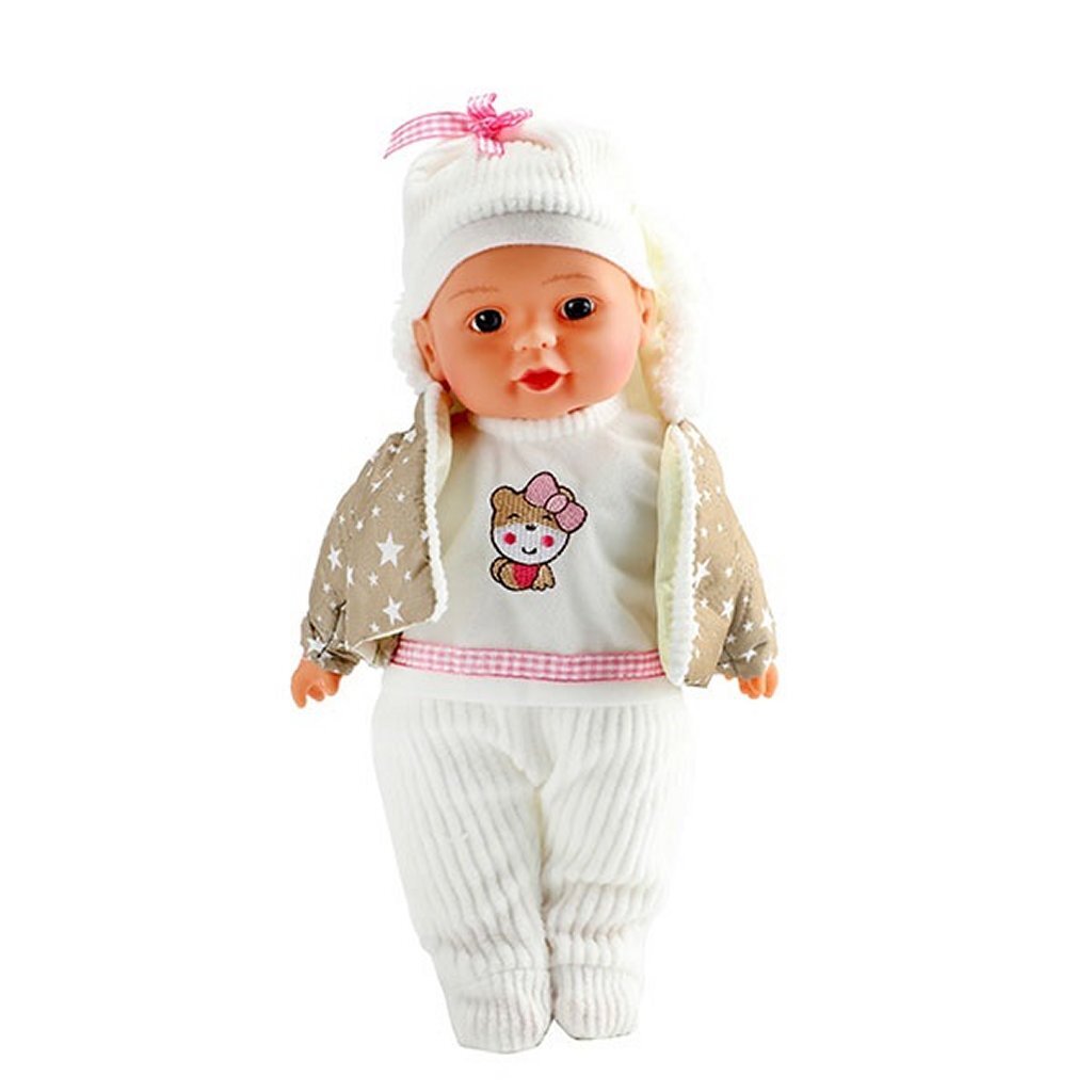 Toi-toys encantador bebé babypop ropa de invierno y botella