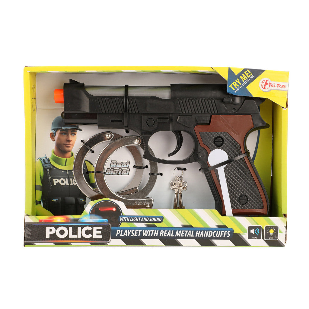 TOI-TOYS POLICE Play Set with Light and Sound